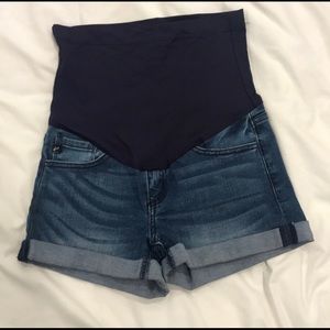 Pink Blush maternity shorts